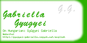 gabriella gyugyei business card